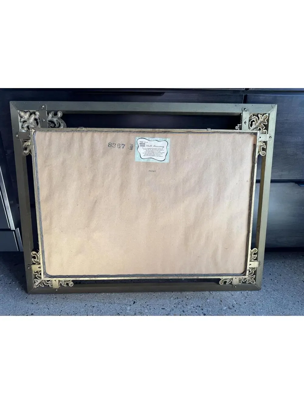 Vintage Mid-Century Turner Wall Accessory Shadow Box Mirror (34